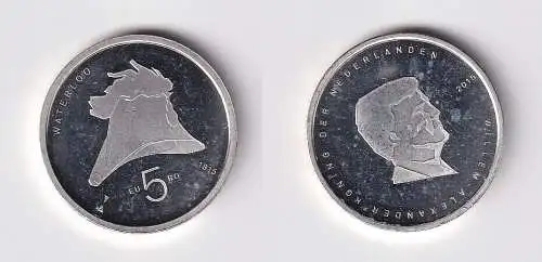 5 Euro Silber Münzen Niederlande 200 Jahre Waterloo 1815-2015 Stgl. (161141)