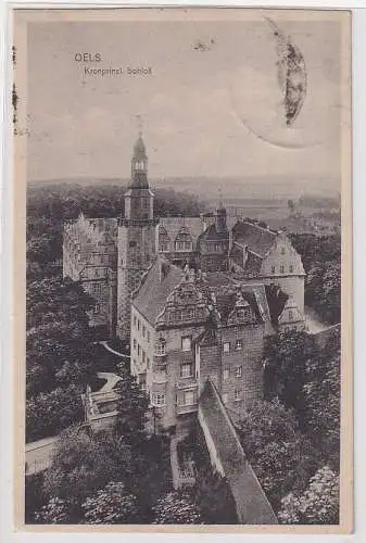 92165 Ak Oels Oleśnica Kronprinzliches Schloss 1927