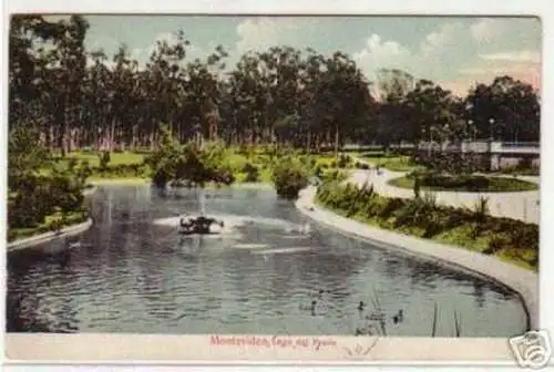 08484 Ak Montevideo Uruguay Lago del Prado 1910