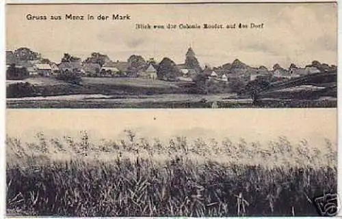 05075 Ak Gruß aus Menz in der Mark um 1915