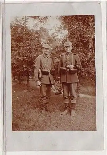 58937 Foto Ak 2 feldgraue 139er Soldaten 1. Weltkrieg um 1915