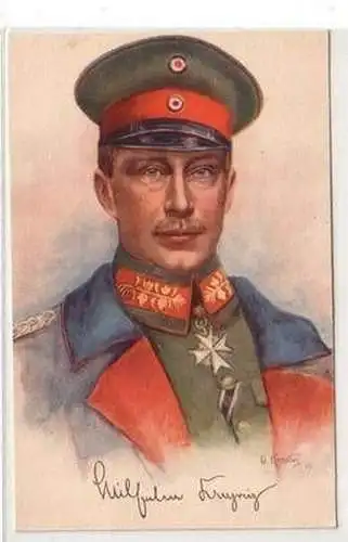 52273 Ak Militär Kronprinz Wilhelm von Preussen 1915