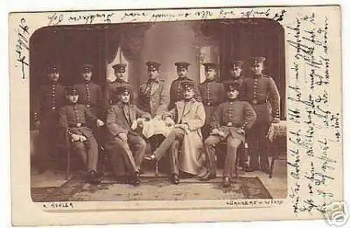 00612 Ak Militär Soldaten Gruppenbild Nürnberg 1911