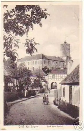 13914 Ak Gruß aus Lagow Blick zum Schloß 1913