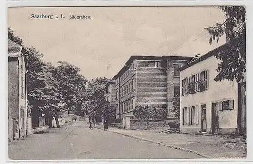 47988 Ak Saarburg in Lothringen Südgraben um 1910