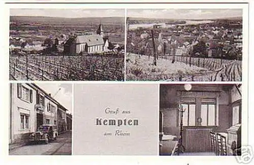 12295 Mehrbild Ak Gruß aus Kempten am Rhein um 1940