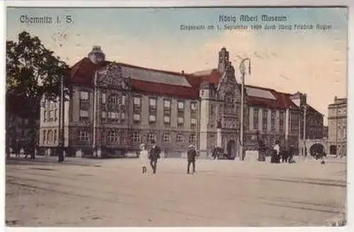 55758 Ak Chemnitz in Sachsen König Albert Museum 1911