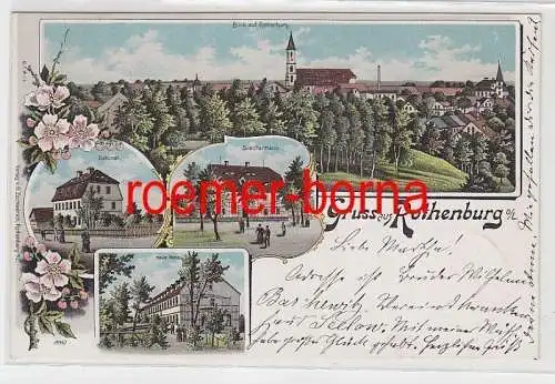 74742 Ak Lithografie Gruss aus Rothenburg O/ L. Siechenhaus, Haus Nebo usw. 1900