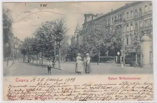 86436 Ak Leipzig Kaiser Wilhelmstrasse 1899