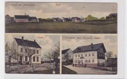 89010 Mehrbild Ak Gruß aus Theesdorf Schule, Gasthaus usw. um 1920