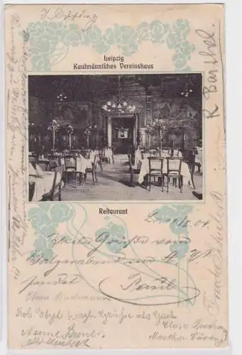 88294 Ak Leipzig Restaurant Kaufmännisches Vereinshaus 1904