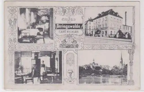 98532 Mehrbild Ak Gruß aus Geringswalde Café Eichler 1918