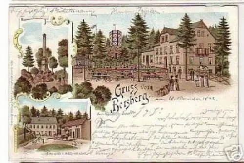 04962 Ak Lithographie Gruss aus Borsberg 1898