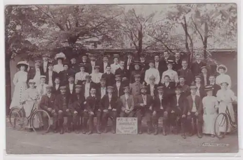 98358 Foto Ak Leipzig Schönefeld Arbiter Radfahrer Verein Vorwärts um 1920