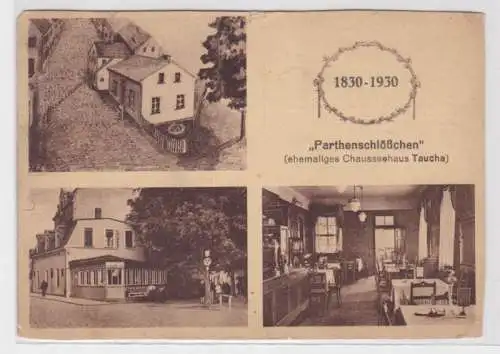 96925 Mehrbild Ak Taucha / Leipzig 'Parthenschlößchen' ehemaliges Chausseehaus