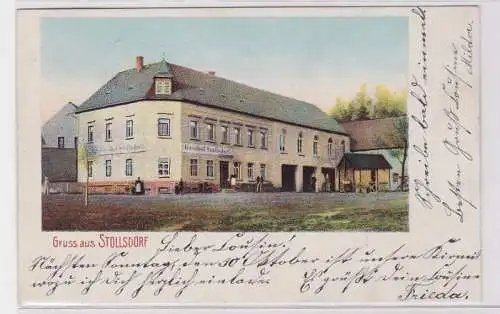 79742 Ak Gruß aus Stollsdorf Gasthof 1904