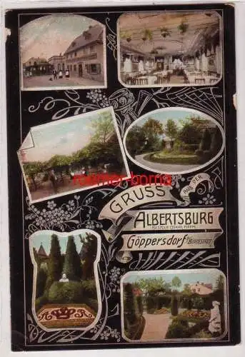 80006 Mehrbild Ak Gruss aus der Albertsburg Göppersdorf b. Burgstädt 1909