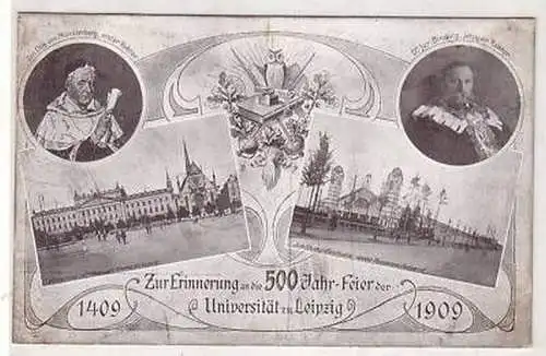 26/87 Ak Leipzig 500 Jahrfeier Universität 1909