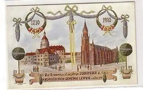 24/93 Ak Leipzig 200 Jahre katholische Gemeinde 1910