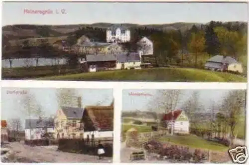 23275 Mehrbild-Ak Heinersgrün i.V. Dorfstr. usw. 1927
