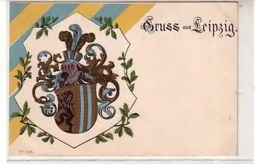 24/108 Ak Studentika Gruss aus Leipzig um 1900