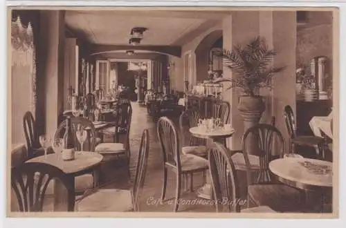 94950 Ak Bad Schandau Ring-Hotel A.G. Café und Konditorei-Buffet um 1930