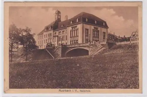94139 AK Auerbach im Vogtland - Realschule 1914