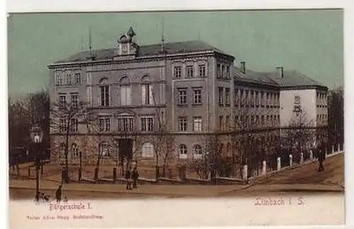 40841 Ak Limbach in Sachsen Bürgerschule um 1910