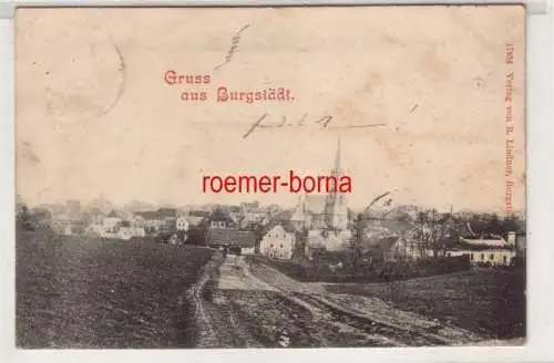 06136 Ak Gruss aus Burgstädt 1902