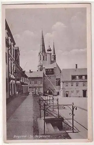 67399 Ak Burgstädt in Sachsen Seigerturm um 1940