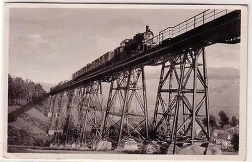 67500 Ak Markersbach im Erzgebirge Brücke 1960