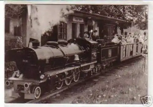 00705 Ak Pioniereisenbahn Leipzig Auensee um 1980