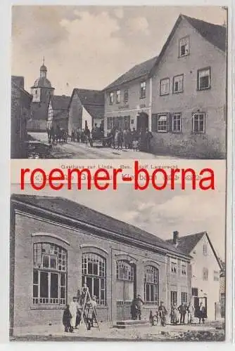 14374 Mehrbild Ak Gruß aus Klettbach Gasthaus zur Linde 1909