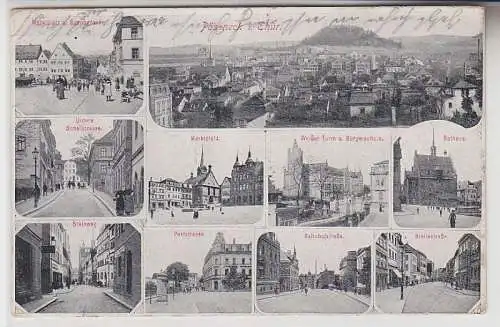 70292 Mehrbild Ak Pößneck in Thüringen Stadtansichten 1914