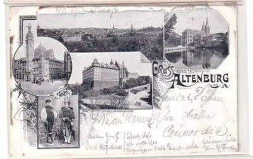 49002 Ak Lithografie Gruss aus Altenburg 1897