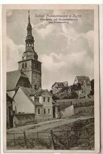 56619 Ak Solbad Frankenhausen am Kyffhäuser Oberkirche 1921