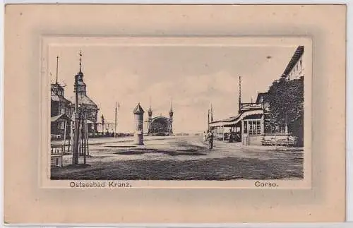 43445 Rahmen Ak Ostseebad Kranz - Corso 1915