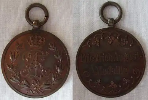 Sachsen Friedrich August Medaille in Bronze (165923)