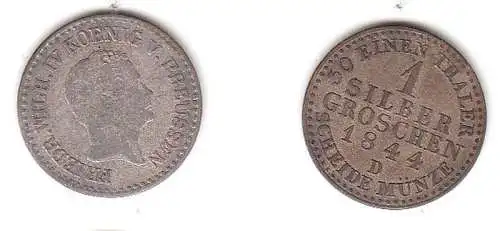 1 Silbergroschen Preussen 1844 D