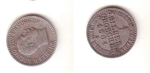 1 Silbergroschen Preussen 1864 A ss+