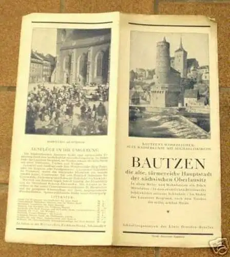 Prospekt "Bautzen - Hauptstadt der Oberlausitz" um 1930