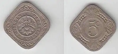 5 Cent Nickel Münze Niederlande 1967