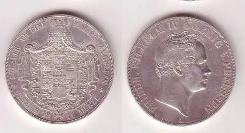 Doppeltaler Silber Münze Preussen Fr. Wilhelm IV. 1841 A (105019)