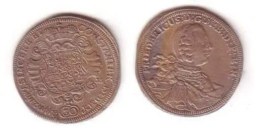 30 Kreuzer Silber Münze Brandenburg Bayreuth 1735