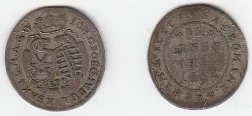 1/12 Taler Silber Münze Sachsen 1694 E.P.H.