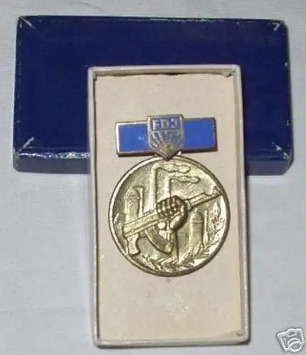 DDR Medaille Kampfauftrag der FDJ August 1961