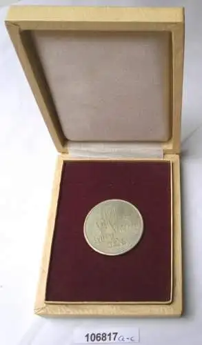 seltene DDR Medaille Schöner unsere Stadt Jena "Mach mit" im Originaletui