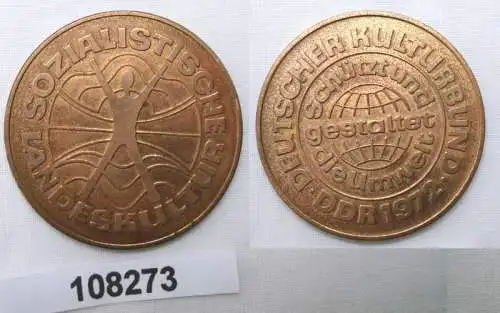 DDR Medaille Deutscher Kulturbund 1972 Schützt und gestaltet die Umwelt