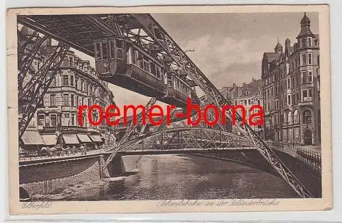 38685 Ak Elberfeld Schwebebahn an der Isländerbrücke 1931