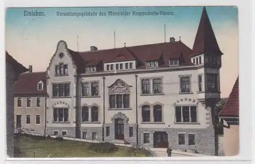 907139 Ak Eisleben - Verwaltungsgebäude des Mansfelder Knappschafts-Verein 1915